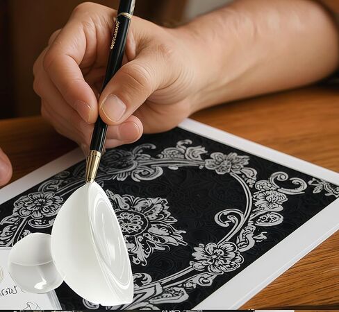 4 inch Block Printing Baren, Smooth Bottom Printmaking Hand Tool for Linocut, Woodcut, Scrapbooking (Glass), in Kuwait