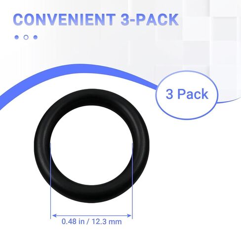 3-Pack 806912200 O-Ring | Fits for Subaru Crosstrek Forester Impreza Legacy Outback | CVT Transmission Control Valve Seal | 12.3mm x 2.4mm in Kuwait