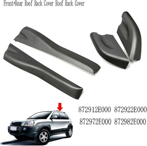 Car Front+Rear Roof Rack Cover Roof Rack Cover Compatible For Tucson JM 2005-09 872912E000 872922E000 872972E000 872982E000 in Kuwait
