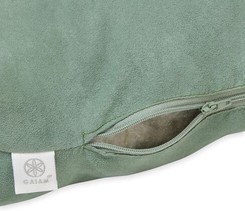 وسادة التأمل Gaiam Zabuton - وسادة اليوغا مصممة للراحة أثناء التأمل - وسادة أرضية ناعمة وسميكة لتخفيف الضغط - غطاء قابل للغسل في الغسالة - 35 بوصة طول × 24 بوصة عرض × 4 بوصة ارتفاع in Kuwait