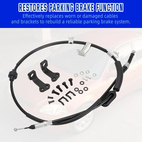 Motoparty 2 Parking Brake Cables and Brackets for 1992-1995 Honda Civic 1992-1998 Acura Integra in Kuwait