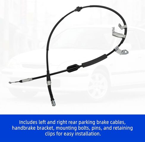 Motoparty 2 Parking Brake Cables and Brackets for 1992-1995 Honda Civic 1992-1998 Acura Integra in Kuwait