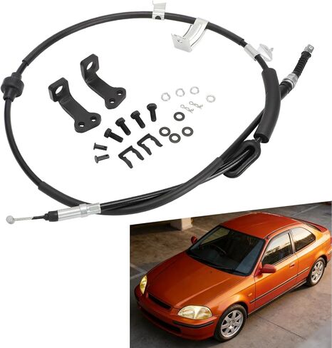Motoparty 2 Parking Brake Cables and Brackets for 1992-1995 Honda Civic 1992-1998 Acura Integra in Kuwait