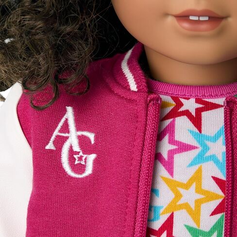 ملابس الدمى من American Girl Truly Me، مقاس 18 بوصة، زي AG Star Squad، مع سترة فارسيتي، 4 قطع، للأعمار من 6 سنوات فما فوق in Kuwait