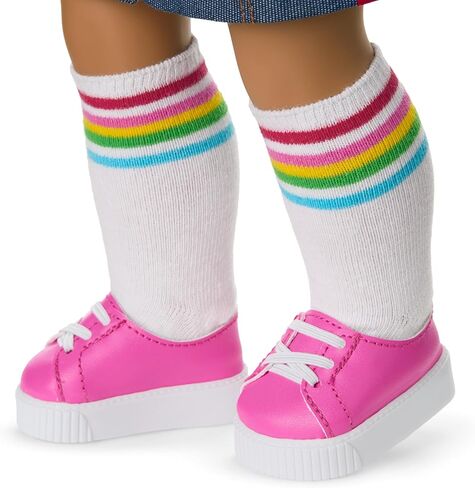 ملابس الدمى من American Girl Truly Me، مقاس 18 بوصة، زي AG Star Squad، مع سترة فارسيتي، 4 قطع، للأعمار من 6 سنوات فما فوق in Kuwait