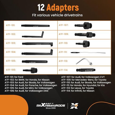 مضخة نقل السوائل maxpeedingrods 3L، مستخرج مضخة زيت ناقل الحركة، مضخة حشو ناقل الحركة مع محولات ATF 12 قطعة، مضخة نقل سائل ناقل الحركة اليدوي مع مقياس الضغط in Kuwait