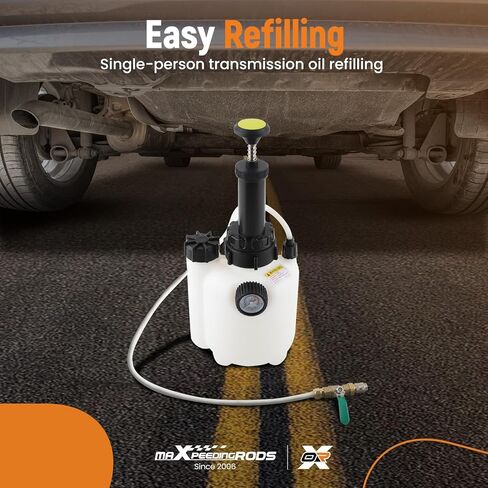 مضخة نقل السوائل maxpeedingrods 3L، مستخرج مضخة زيت ناقل الحركة، مضخة حشو ناقل الحركة مع محولات ATF 12 قطعة، مضخة نقل سائل ناقل الحركة اليدوي مع مقياس الضغط in Kuwait