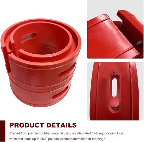 2 PCS Rubber Coil Spring Spacer, Heavy Duty Auto Coil Spring Isolator for 1.45"-1.65" Springs Spacing, Universal Front & Rear Spacer Booster for Enhancing Springs Rate in Kuwait