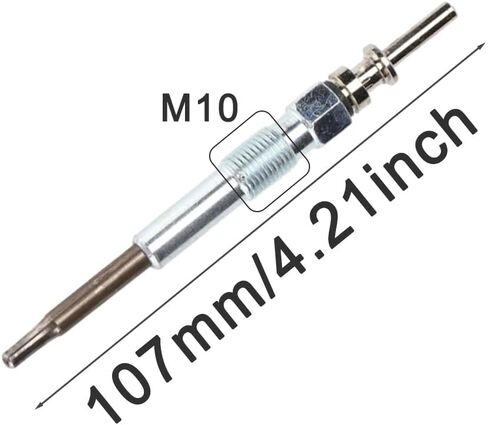 Car Diesel Engine Glow Plug Set Glow Plugs Heater Metal Compatible with BMW 1 Series Hatchback (E81) 2006-2012 0250402002 0 250 402 002 in Kuwait