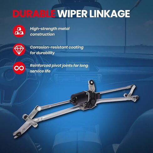 MOCA Front Wiper Linkage & Motor Assembly Compatible with 2008-2009 for Dodge Ram 4500/5500, 2005-2009 for Dodge Ram 2500 & 2005-2010 for 3500 in Kuwait
