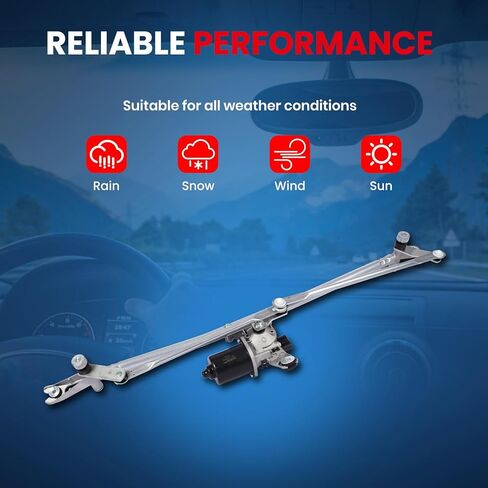 MOCA Front Wiper Linkage & Motor Assembly Compatible with 2008-2009 for Dodge Ram 4500/5500, 2005-2009 for Dodge Ram 2500 & 2005-2010 for 3500 in Kuwait