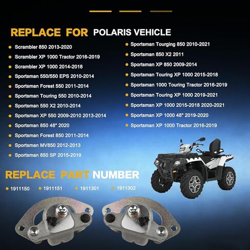 GSPSCN 2pcs Front Left & Right Brake Calipers w/Pads & Bracket for Polaris Scrambler 850,XP 1000 Tractor丨Sportsman 550 EPS Forest XP Touring MV850 SP Touring XP 850 XP 1000 XP Touring XP 1000 Tractor in Kuwait