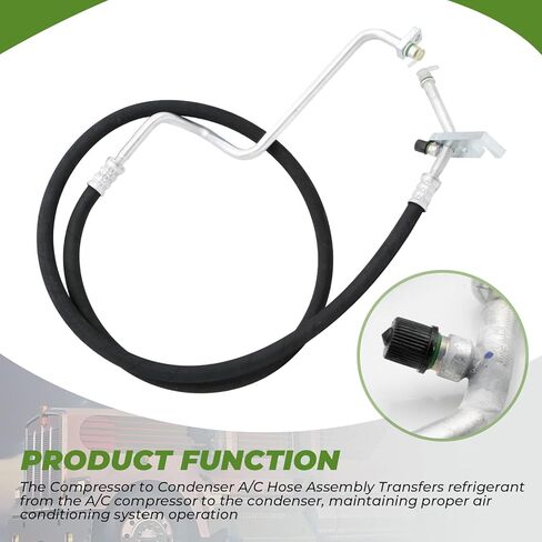 Compressor to Condenser A/C Hose Assembly Fit for Peterbilt Kenworth Trucks Replace 09-1406 683-T9379 T9379 683-2648 F50-6242-1475 in Kuwait