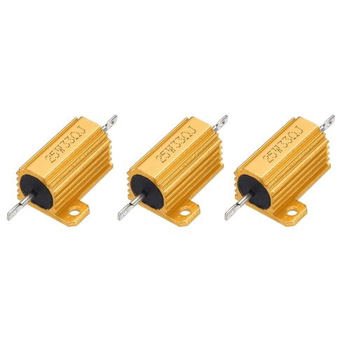 3 Pcs Aluminum Case Wirewound Resistor 25W 33 Ohm ±5% Housing Type in Kuwait