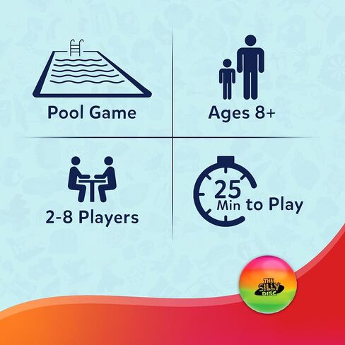 Skillmatics The Silly Disc - لعبة حفلة حمام السباحة للأطفال والمراهقين والبالغين، لعبة بقعة وصياح مضحكة، لعبة حمام السباحة، نشاط عائلي في الهواء الطلق، لعبة صيفية، هدية مرحة للأعمار من 8 و9 و10 سنوات فما فوق in Kuwait