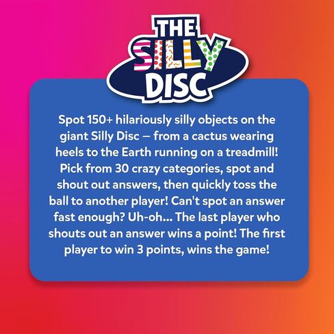 Skillmatics The Silly Disc - لعبة حفلة حمام السباحة للأطفال والمراهقين والبالغين، لعبة بقعة وصياح مضحكة، لعبة حمام السباحة، نشاط عائلي في الهواء الطلق، لعبة صيفية، هدية مرحة للأعمار من 8 و9 و10 سنوات فما فوق in Kuwait