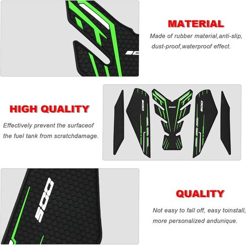 تانك السيطرة تانك وسادة واقية لكاواساكي نينجا 500 Z500 Ninja500 SE 2024 2025 متوافق مع نينجا 400 Z400 2018-2025 in Kuwait