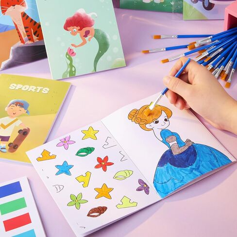 JOYIN 24 كتاب تلوين مائي لحفلات الأطفال، كتب تلوين صغيرة الحجم للأطفال من سن 4 إلى 8 سنوات، هدايا التخرج من رياض الأطفال للفصل، حشو حقيبة هدايا لحفلات أعياد ميلاد الأطفال in Kuwait