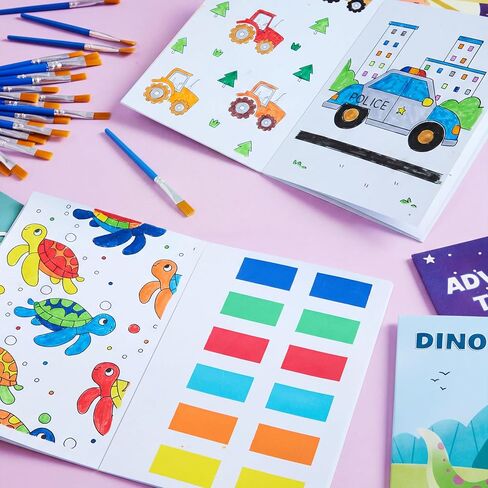 JOYIN 24 كتاب تلوين مائي لحفلات الأطفال، كتب تلوين صغيرة الحجم للأطفال من سن 4 إلى 8 سنوات، هدايا التخرج من رياض الأطفال للفصل، حشو حقيبة هدايا لحفلات أعياد ميلاد الأطفال in Kuwait