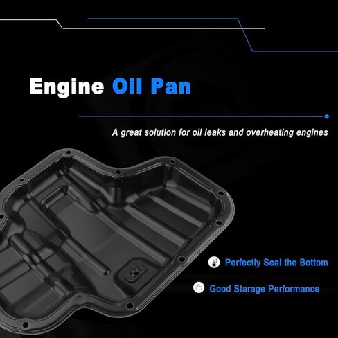 مقلاة زيت AUCERAMIC لسيارة Toyota Camry 2018-2023، RAV4، Sienna، Highlander 2021-2023 Lexus ES250، ES300h، NX250 L4 2.5L استبدال وعاء تصريف الزيت السفلي # 266-004 in Kuwait
