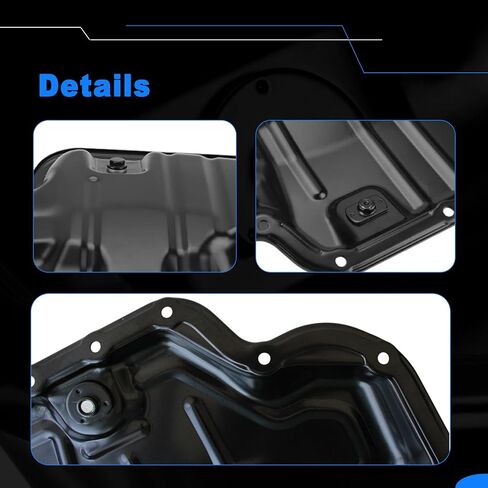 مقلاة زيت AUCERAMIC لسيارة Toyota Camry 2018-2023، RAV4، Sienna، Highlander 2021-2023 Lexus ES250، ES300h، NX250 L4 2.5L استبدال وعاء تصريف الزيت السفلي # 266-004 in Kuwait