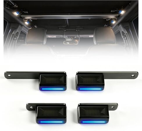 مجموعة مصابيح القبة الداخلية LED تناسب Ford Bronco 2021 2022 2023 2024 2/4 باب، مصباح داخلي متوافق مع ملحقات برونكو (ليس للرياضة) in Kuwait