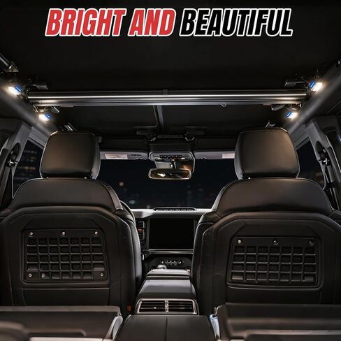 مجموعة مصابيح القبة الداخلية LED تناسب Ford Bronco 2021 2022 2023 2024 2/4 باب، مصباح داخلي متوافق مع ملحقات برونكو (ليس للرياضة) in Kuwait