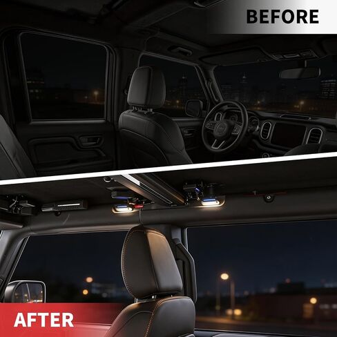 مجموعة مصابيح القبة الداخلية LED تناسب Ford Bronco 2021 2022 2023 2024 2/4 باب، مصباح داخلي متوافق مع ملحقات برونكو (ليس للرياضة) in Kuwait