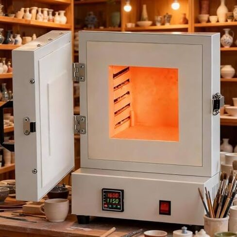 Electric Kiln for Metal Melting, Muffle Furnace 1150℃, Intelligent Box Oven for Jewelry & Plaster Casting, Burnout & Processing in Kuwait