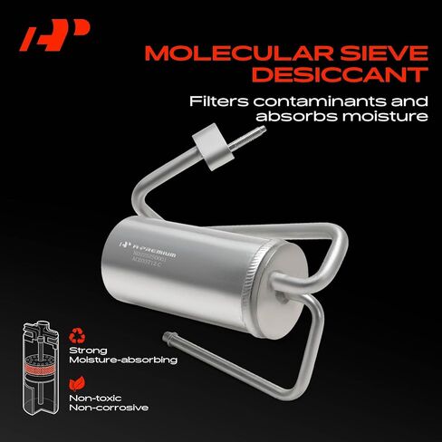 A-Premium Aluminum Air Conditioning A/C Receiver Drier Compatible with International Harvester 4300, 4400, 7400, 7500, 7600, 7700, 4300LP, 4400LP, 8500 TranStar, 8600 SBA, 8600 TranStar, 9900ix in Kuwait