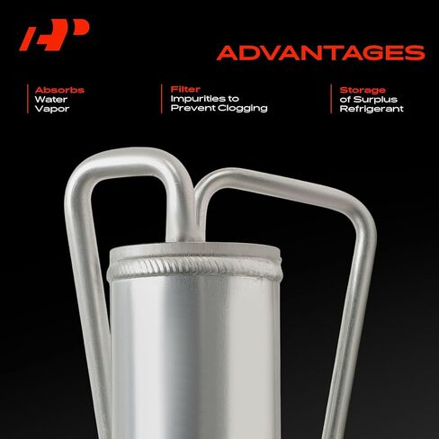 A-Premium Aluminum Air Conditioning A/C Receiver Drier Compatible with International Harvester 4300, 4400, 7400, 7500, 7600, 7700, 4300LP, 4400LP, 8500 TranStar, 8600 SBA, 8600 TranStar, 9900ix in Kuwait