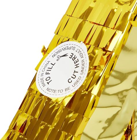 Sparkle and Bash Gold Foil Number 40 Pinata - Gold Foil Elegance for 40th Birthday Decorations - Easy-Fill Top Flap for Birthday Party - Hang & Centerpiece for Party Decor - Small - 16.5 x 3 x 13 in in Kuwait