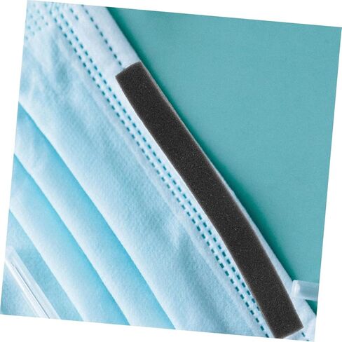 BESTYASH Nose Bridge Strips Pads with Sponge Cushion for Glasses Wearers, Black Anti-Fog Nose Rest, 100 Pieces DIY Face Mask Sewing Supplies for Comfortable Fit and Pressure Relief in Kuwait