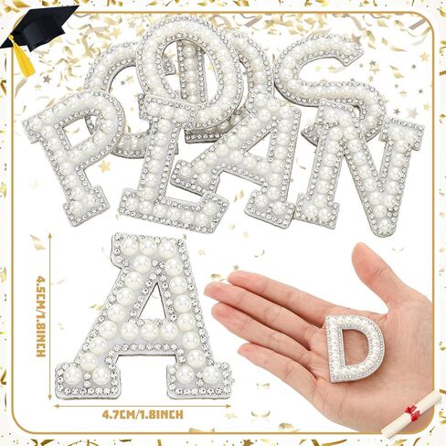 Dunzoom 8 Pcs Gods Plan Graduation Cap Decoration Kit Religious DIY Graduation Cap Topper Idea Rhinestone Letter Patches Self Adhesive for DIY Class of 2026 Graduating Hats Decoration in Kuwait