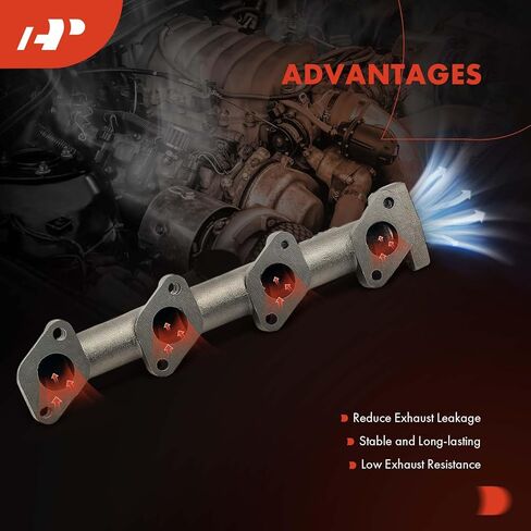 A-Premium الجانب الأيسر أو الأيمن [V8 6.4L] مجموعة مشعب عادم المحرك مع حشية وجوز ومسمار ودرع للحرارة متوافق مع Ford F-250 F-350 F-450 F-550 Super Duty، 2008 2009 2010 in Kuwait