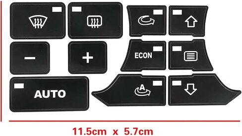 for A3 8P 2003 2004 2005 2006 2007 2008 Car Air Conditioner Climate AC Switch Button Repair Kit Decal Sticker Fix in Kuwait