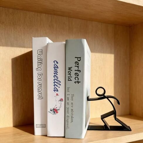 Black Minimalist Book Stand for Student Office Desktop – Creative Stationery Supplies, Home Living Room and Study Decor, Book Holder Organizer in Kuwait