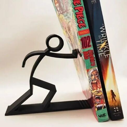 Black Minimalist Book Stand for Student Office Desktop – Creative Stationery Supplies, Home Living Room and Study Decor, Book Holder Organizer in Kuwait