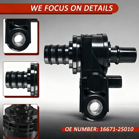 Coolant Bypass Valve Replacement for 2018-2023 Toyota Camry Avalon RAV4 Highlander & 2019-2022 Lexus ES300h ES350, Replaces 16671-25010 1667125010 in Kuwait