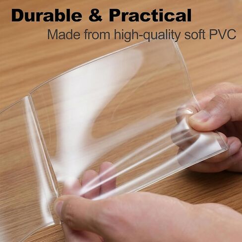 4 Pcs Mahjong Card Holder Protector Clear - Large Size 2026 Mah Jongg Cards Sleeve Cover, Fits NMJL Large Print Scorecard (6 1/8 x 4 3/4 inch), Transparent Plastic Case Mahjongg Accessories Gifts in Kuwait