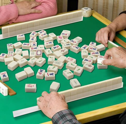 تتضمن مجموعة بلاط جونغ الأمريكية الصغيرة 166 بلاط جونغ 0.8 بوصة و4 نرد و4 رفوف وحقيبة ملحقات واحدة، مجموعة بلاط جونغ محمولة للسفر in Kuwait