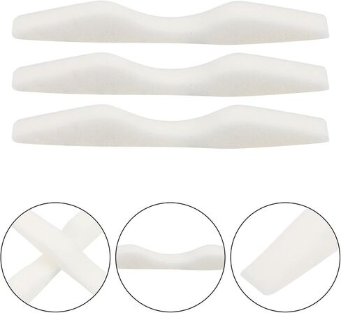 HOMSFOU Nose Bridge Bar Anti-Fog Sponge Nose Pad White Flat Strips for Glasses Wearers Comfortable Fit 100 Pieces Pack for Eyewear Mist Prevention in Kuwait