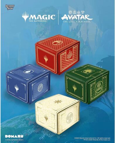 gatherers' tavern DOMARU Deck Box – Fire Nation – Holds 130+ Double Sleeved Trading Cards – MTG – Avatar the Last Airbender in Kuwait