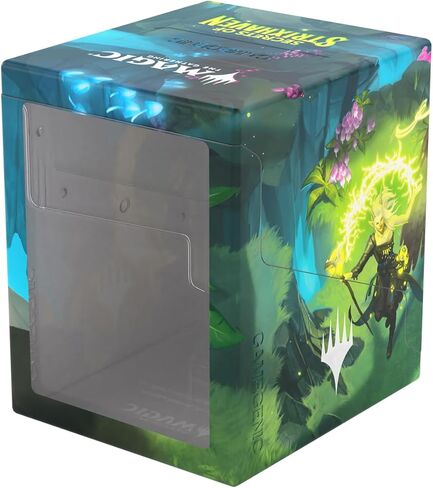 Gamegenic Magic: The Gathering Secrets of Strixhaven Bastion 100+ XL - Holds 100+ Double-Sleeved Cards, Clear Commander Window, Snap-Open Mechanic & Rock-Solid Protection in Kuwait