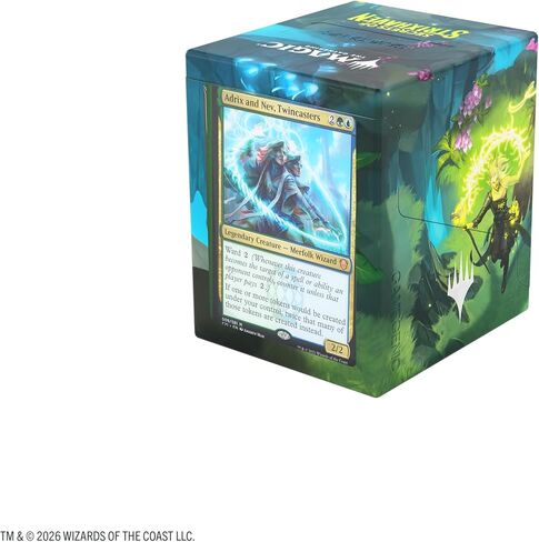 Gamegenic Magic: The Gathering Secrets of Strixhaven Bastion 100+ XL - Holds 100+ Double-Sleeved Cards, Clear Commander Window, Snap-Open Mechanic & Rock-Solid Protection in Kuwait