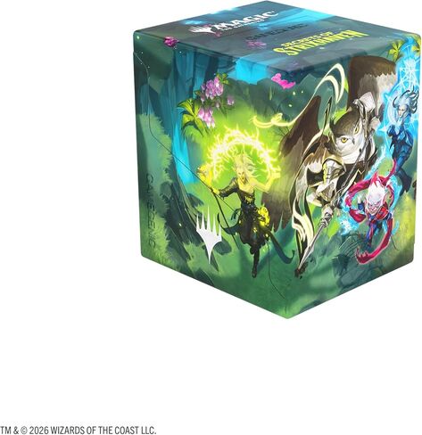 Gamegenic Magic: The Gathering Secrets of Strixhaven Bastion 100+ XL - Holds 100+ Double-Sleeved Cards, Clear Commander Window, Snap-Open Mechanic & Rock-Solid Protection in Kuwait