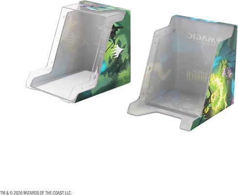Gamegenic Magic: The Gathering Secrets of Strixhaven Bastion 100+ XL - Holds 100+ Double-Sleeved Cards, Clear Commander Window, Snap-Open Mechanic & Rock-Solid Protection in Kuwait