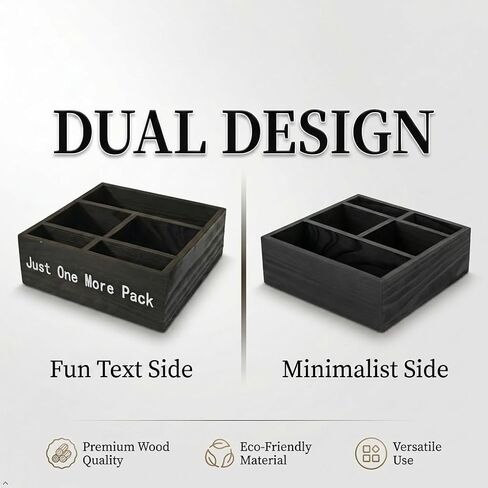 Top Loader and Penny Sleeve Dispenser TCG Rip Caddy Shipping Station Trading Card Organizer Wooden Storage Box 7.7x7.7x2.63 in in Kuwait