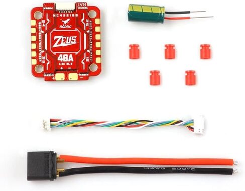 HGLRC Zeus 48A 4in1 BLS ESC 3-6S M3 for FPV Drone – Built-in Ammeter, Shock-Absorption Mounting Holes, Dual Board Design, Large Gold-Plated Pads, High Heat Dissipation for Racing Freestyle in Kuwait