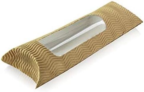 حزمة وسادة كبيرة مستطيلة الشكل من PacknWood 210PLW3K مع نافذة - 1.22 × 4.3 × 2.2 بوصة. in Kuwait